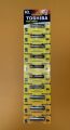 TOSHIBA İNCE PİL ALKALINE AAA 10 LU KART ASKILI