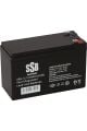 12 VOLT 9 AMPER AKÜ SSB 151x65x94-2550 GRAM