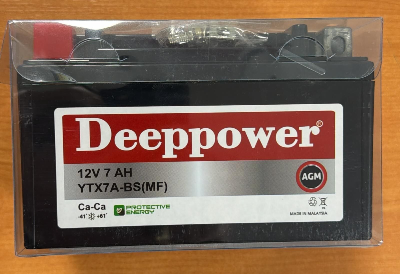 12 VOLT 7 AMPER DEEPPOWER MOTOSİKLET AKÜSÜ-ÖLÇÜLER 152*88*94 mm-2,5 kg-YTX7A-BS YATAY