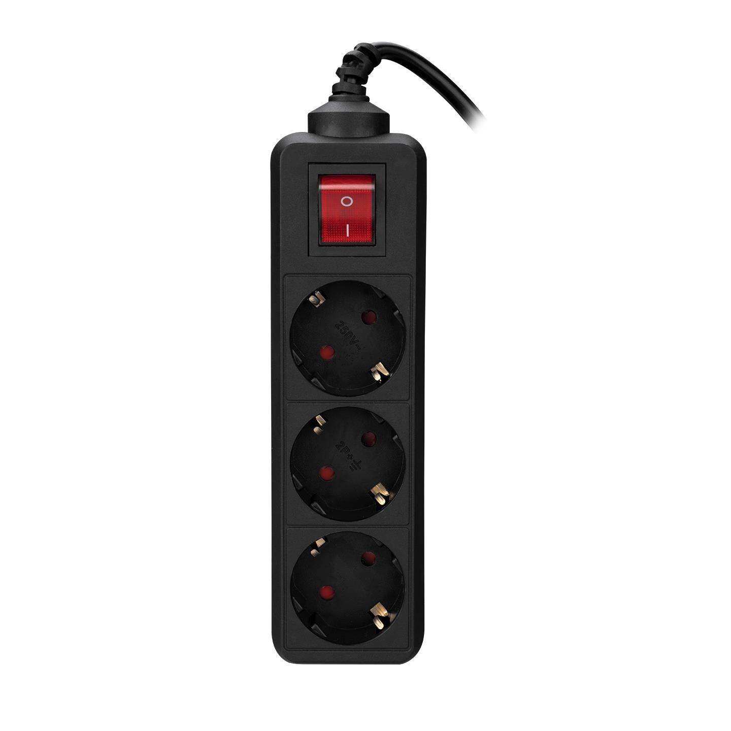 S-link SPG3-X-3 1.5m 3Lü Akım Korumalı Blister Kutulu Siyah Priz