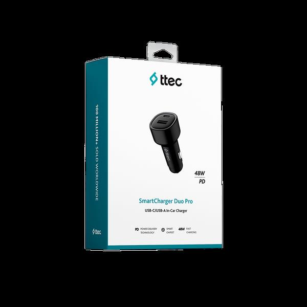 TTec 2CKP02S SmartCharger Duo PD 48W Araç Hızlı Şarj Aleti USB-C + USB-A