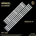 TV LED BAR 2223 TAKIM 8 Lİ-A43L8740-43VLX7730SP-43GUB8762-B43L8840-43L8840-ES1091-WİNKEL