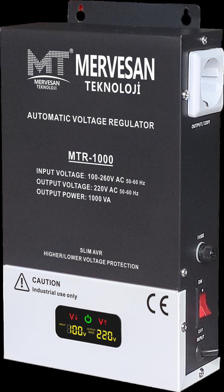 MERVESAN MTR-1000-1KV OTOMATİK KOMBİ VOLTAJ REGÜLATÖRÜ