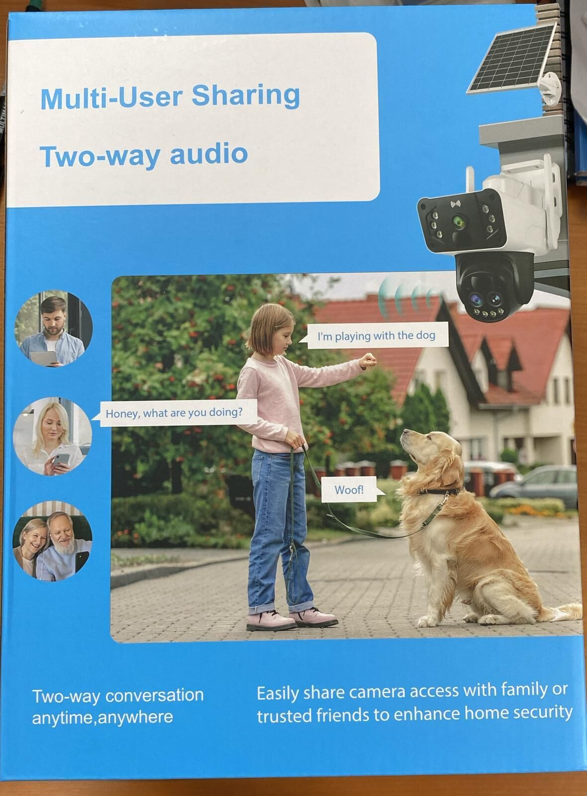 O-KAM 3950 3 Lens Siren + 10X Optic + Mikrofon + Hoparlör Wifi Solar Güneş Panelli Kamera