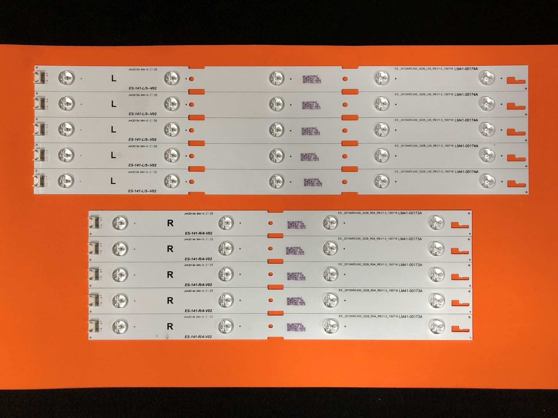 TV LED BAR 2028 TAKIM 10 LU-2015ARC430-A43L6652-B43L5531-43VLE6565-C233-234-E141-WİNKEL