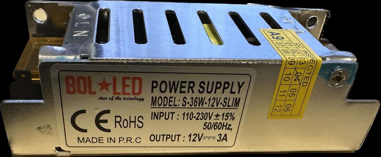 12 VOLT 3 AMPER SLİM SAÇ ADAPTÖR BOLLED