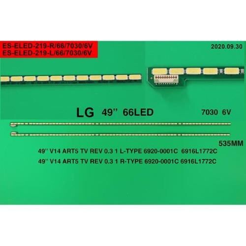TV LED BAR 2232 2 Lİ ÇUBUK-49UB830V 49UB850V 49PUS7909 49UB8200 49UF695V-ELED219-WİNKEL
