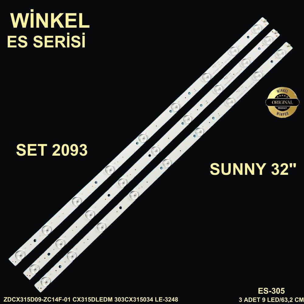 TV LED BAR 2093-ZDCX315D09-303CX315034-GEN305-STL0466T-WİNKEL