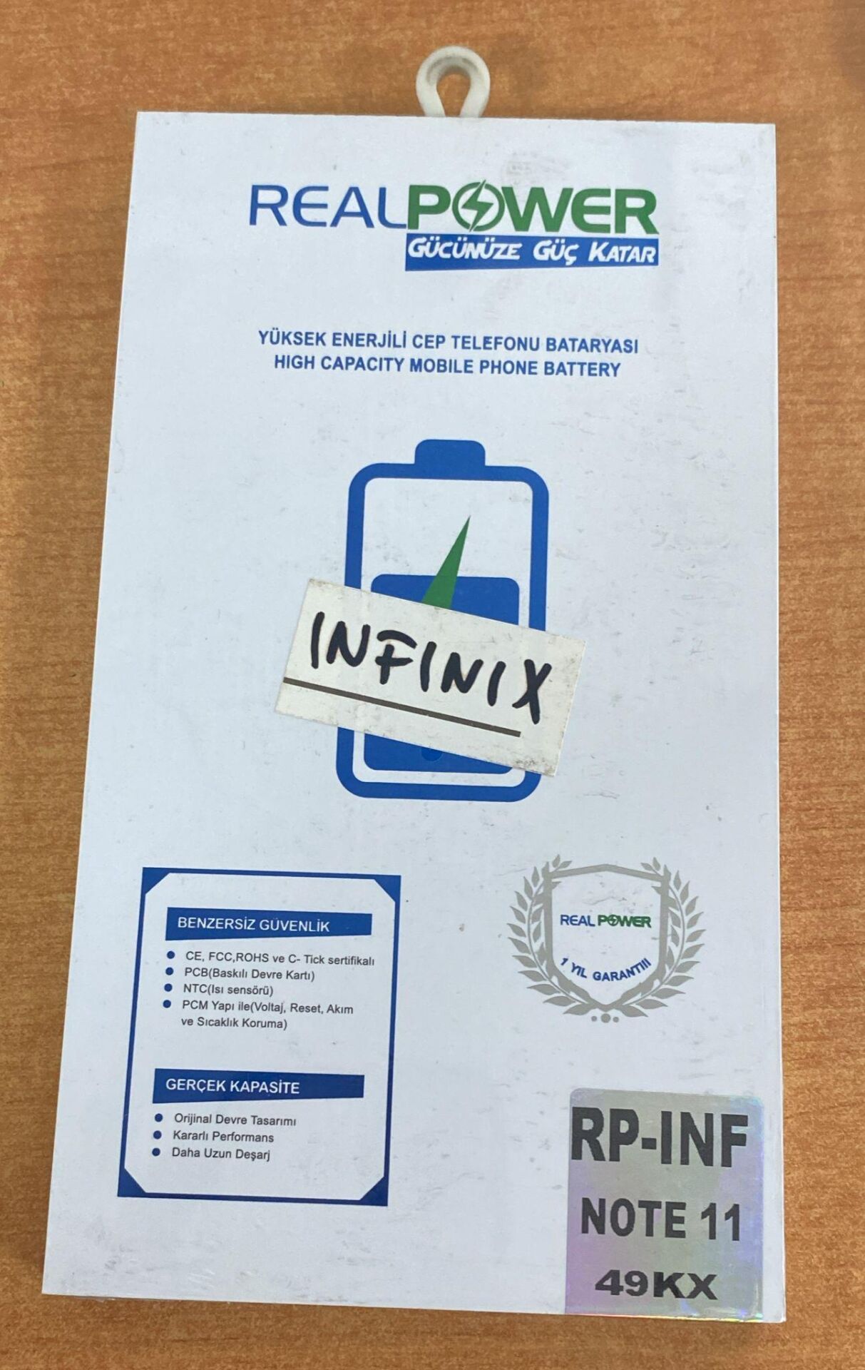 CEP TEL BATARYA İNFİNİX NOTE 11 - NOTE 12 - NOTE 12 PRO - X673-X670-X671 49KX REALPOWER