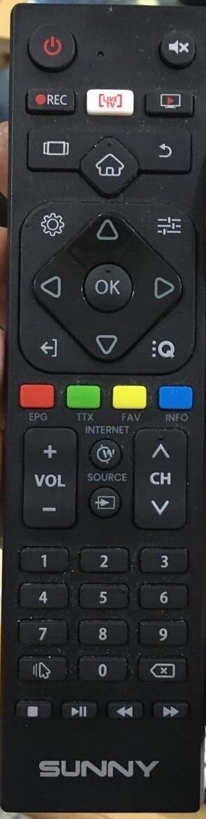 KUMANDA 1178-SUNNY LİVE BEYAZ TUŞLU(SN055LDRJRXCV6488H-Y)