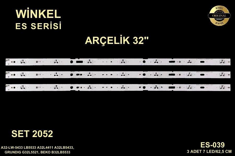 TV LED BAR 2052 TAKIM 3 LÜ-A32LW5433-A32L4411-A32LB5433-B32LB5533-ES-039-C247-WİNKEL