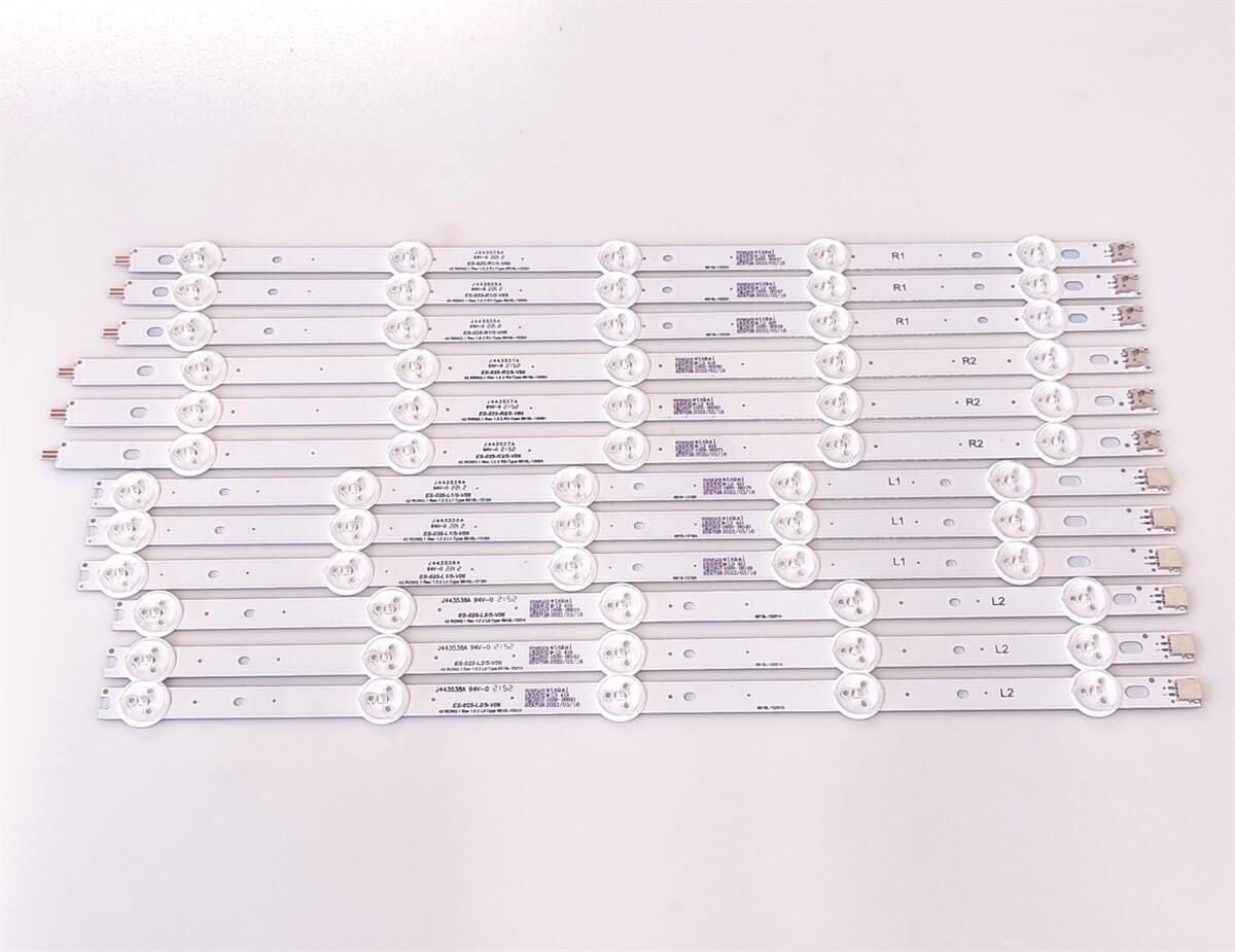 TV LED BAR 2262 TAKIM 12 Lİ-AX042DLD12AT070-SN042DLD12AT050-LCD222-ES-25-12-WİNKEL