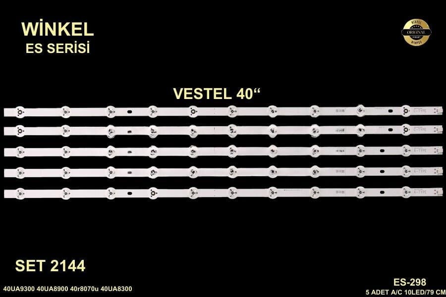 TV LED BAR 2144 TAKIM 5 Lİ-40UA9300 40UA8900 40r8070u 40UA8300-C183.185-E298-WİNKEL