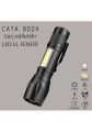 CATA CT-8024 POLİCE CEP LED USB ŞARJLI 3 FONKSİYONLU EL FENERİ