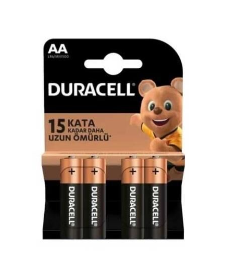 DURACELL AA KALEM PİL BELÇİKA 4 LÜ KART