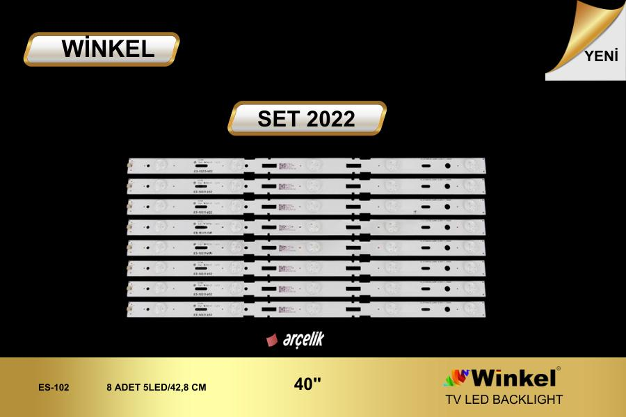 TV LED BAR 2022 TAKIM 8 Lİ-40-LB-M520-A40-LB-5533-2013ARC40-3228N1-ES102-C245 WİNKEL