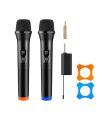 HEPU HP-M001 2 EL KABLOSUZ TELSİZ MİKROFON