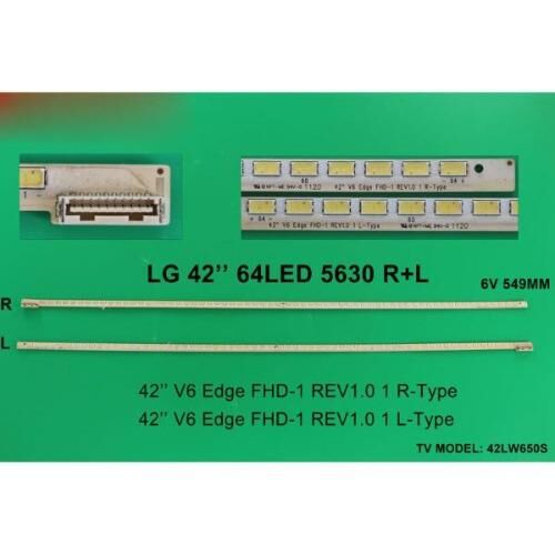 TV LED BAR -2233 2 Lİ ÇUBUK-42LW4500-42LW5400,42LV570S,42LV5500,42LV450-WİNKEL ELED082