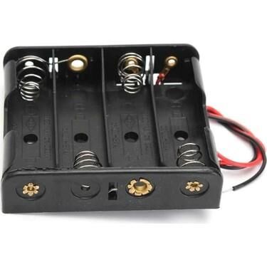 PİL YUVASI 4 LÜ AA KALEM PİL İÇİN