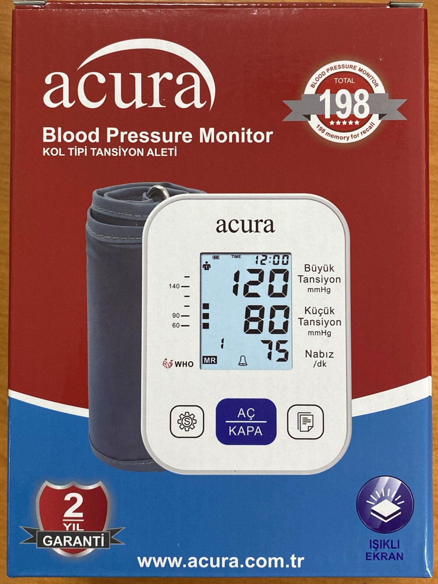 ACURA AC-433 TANSİYON ALETİ KOLDAN ÖLÇME
