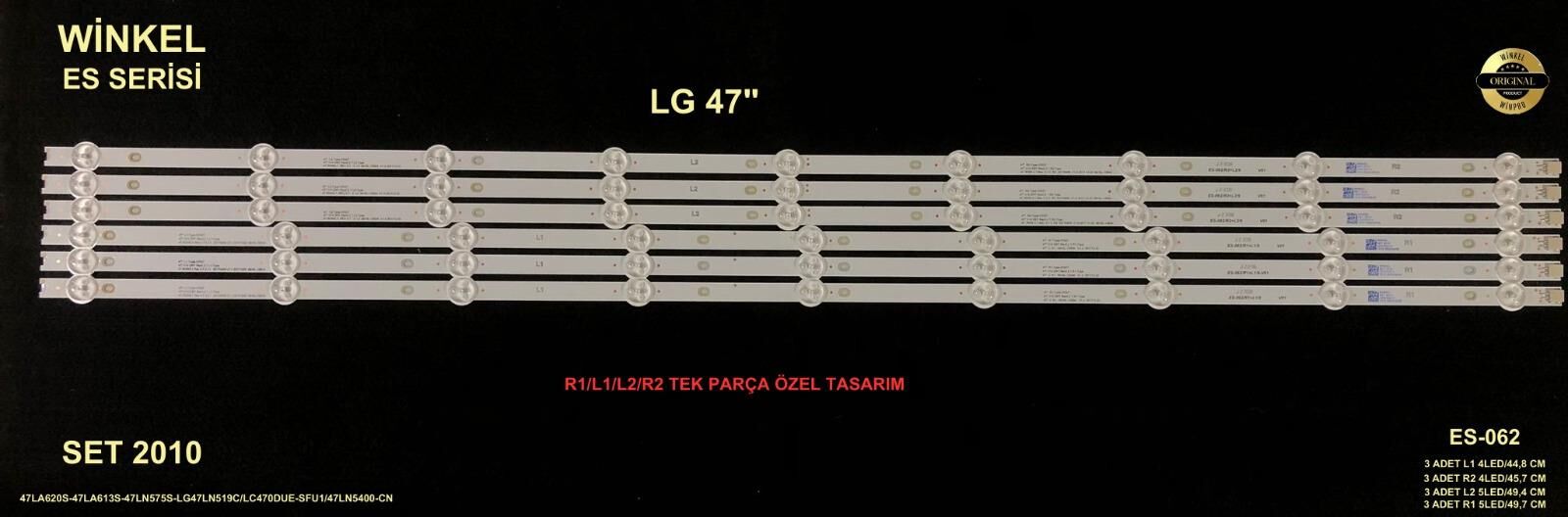 TV LED BAR 2010 TAKIM 12 Lİ-47LA620S-47LA613S-47LN575S-LC470DUE-LCD280.81.82.83-GEN062