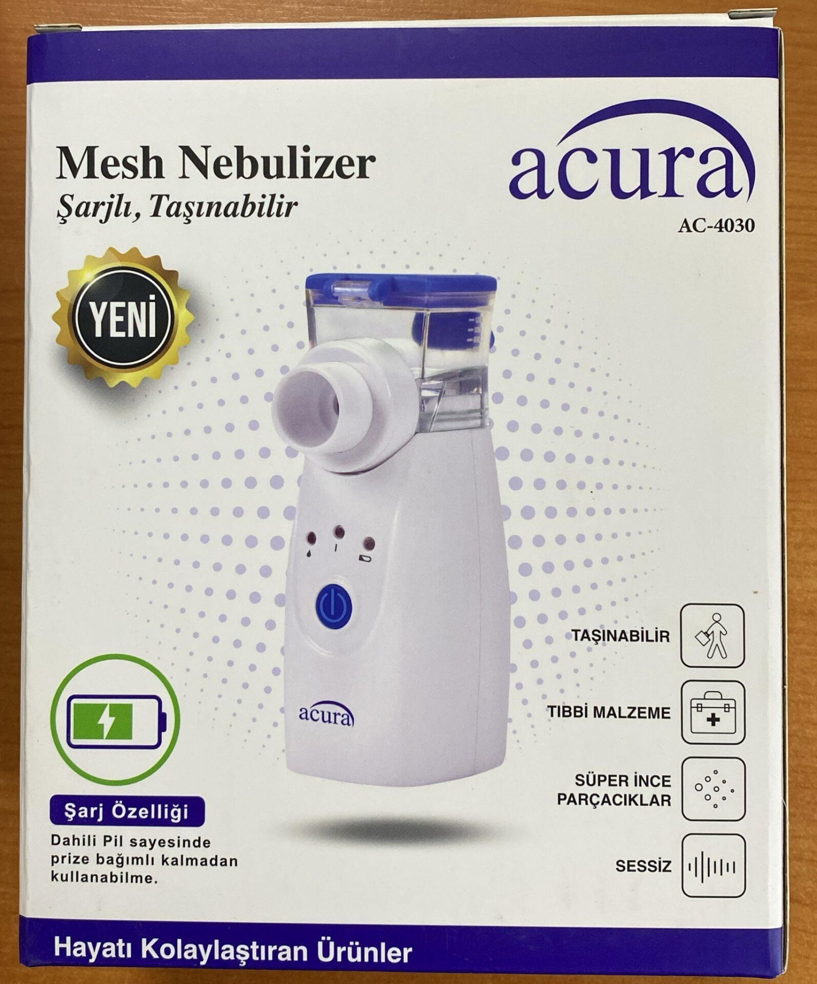 ACURA AC-4030 NEBULİZATÖR ŞARJLI TAŞINABİLİR