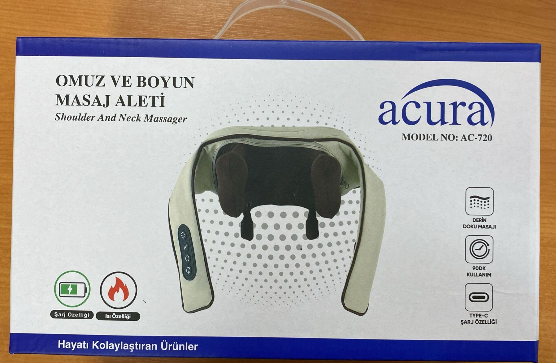 ACURA AC-720 OVMALI OMUZ VE BOYUN ŞARJLI MASAJ ALETİ