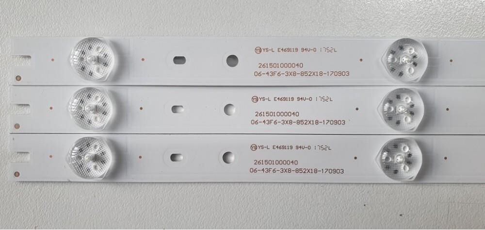 TV LED BAR 2301-2477 TAKIM 3 LÜ-PROFILO 43PA300E-43PA305E-ES-3102-WİNKEL