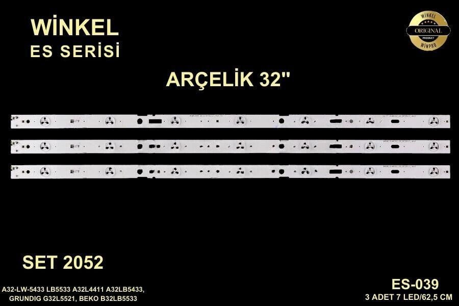 TV LED BAR -2052 TAKIM 3 LÜ-A32LW5433-A32L4411-A32LB5433-B32LB5533-ES-039-C247-WİNKEL