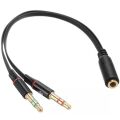SES KABLOSU 1 JAK DİŞİ 2 JAK ERKEK 3.5 MM