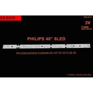 TV LED BAR 2224 TAKIM 6 Lİ-KJ40D06-ZC14F-02,303KJ400032,40PFL8505-E622 WİNKEL