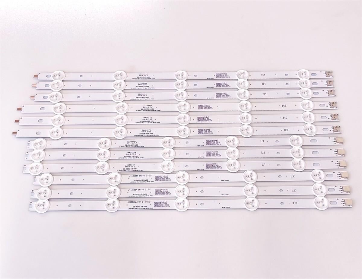 TV LED BAR 2262 TAKIM 12 Lİ-AX042DLD12AT070-SN042DLD12AT050-LCD222-ES-25-12-WİNKEL