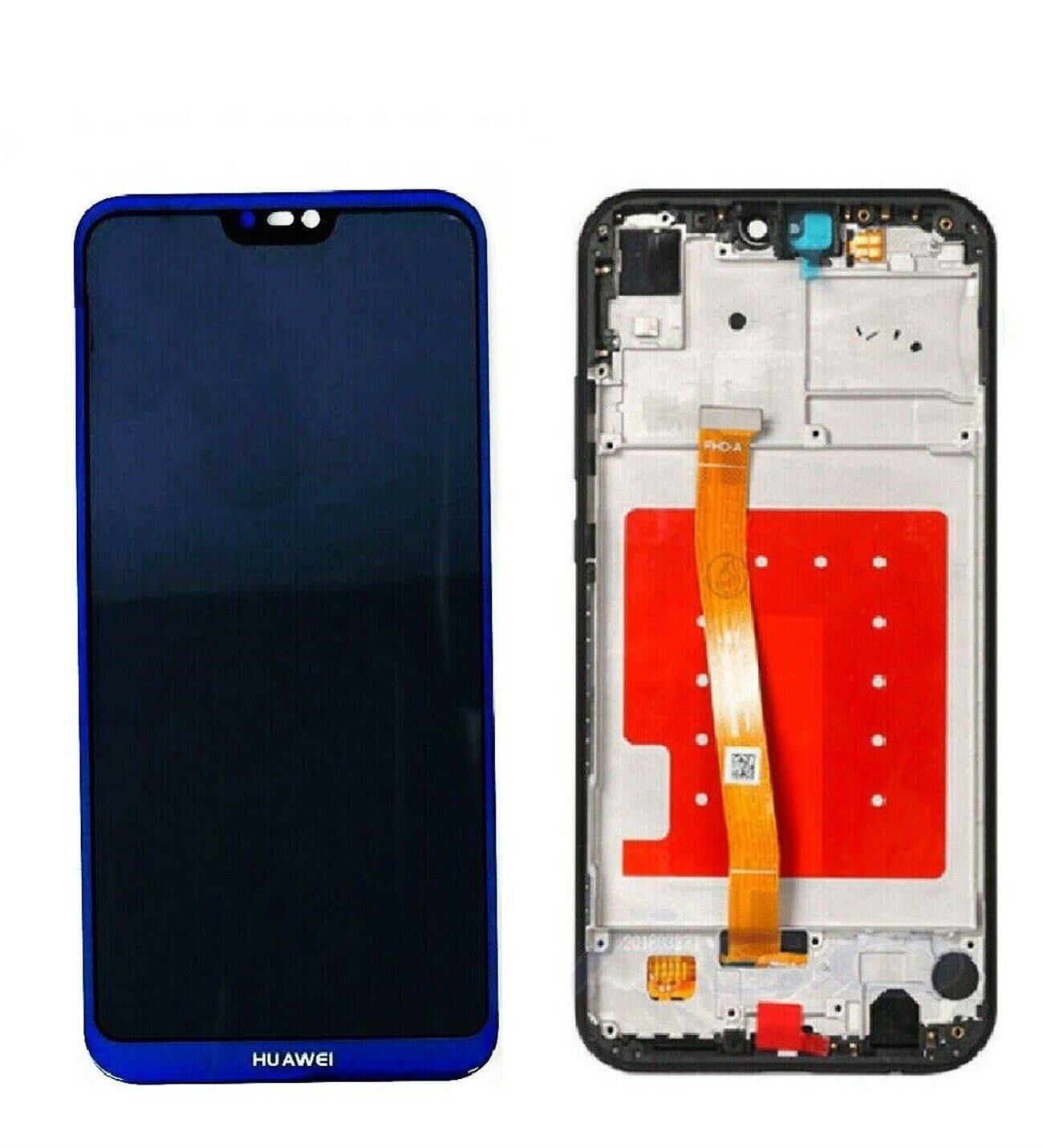 TELEFON EKRANI HUAWEI P20 LİTE ÇITALI ORGİNAL YENİLENMİŞ MAVİ