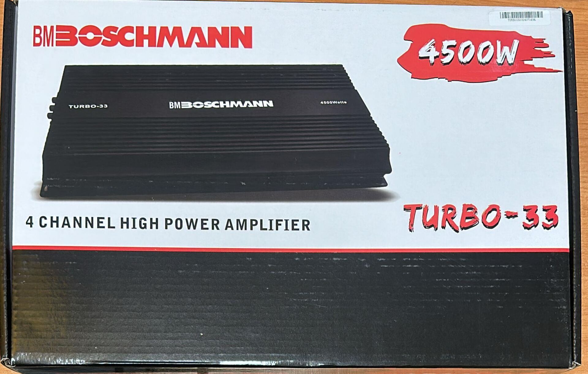 BOSCHMANN TURBO-33 4500WATT 4 KANAL OTO ANFİ