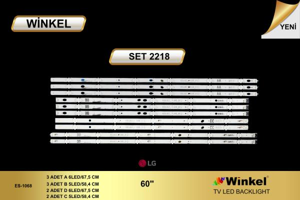 TV LED BAR 2218 TAKIM-10 LU-60UJ630 60UJ63-NC600DGE-WİNKEL
