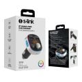 S-link SL-BT601 BT 5.3V Led Ekranlı TF, BT, USB Destekli 2 USB 2.4V 1 Type C FM Modülatör