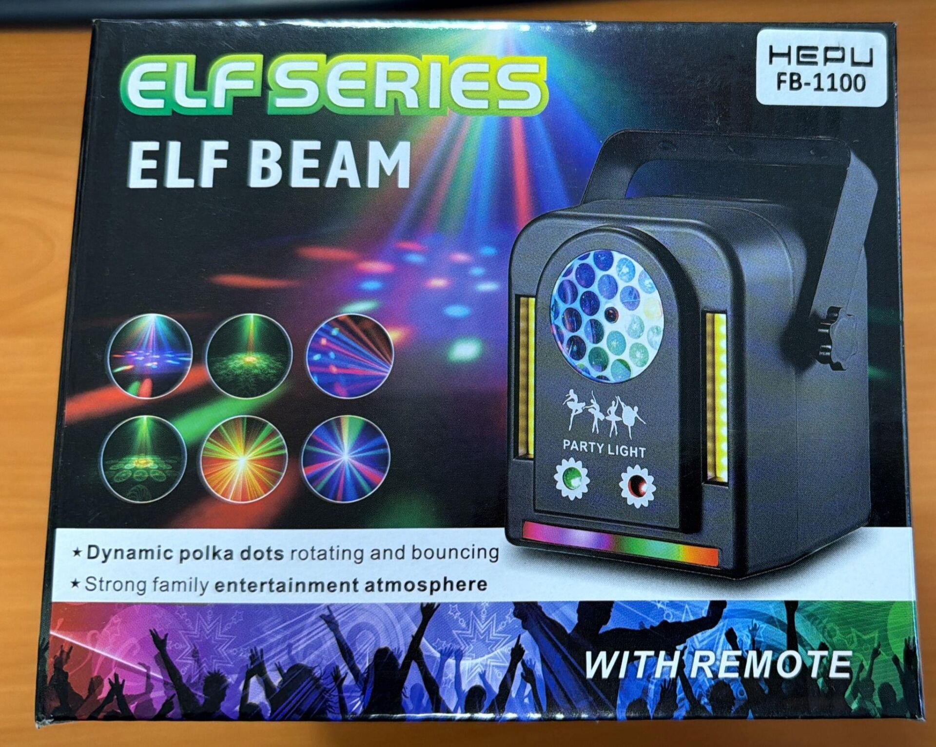 HEPU FB-1100 ELF BEAM KUMANDALI MİNİ DİSKO & PARTİ IŞIĞI