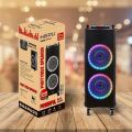 HEPU HP-916 2X12'' 2X30CM KABLOSUZ  2 EL MİKROFON BLUETOOTH ŞARJLI MÜZİK KUTUSU