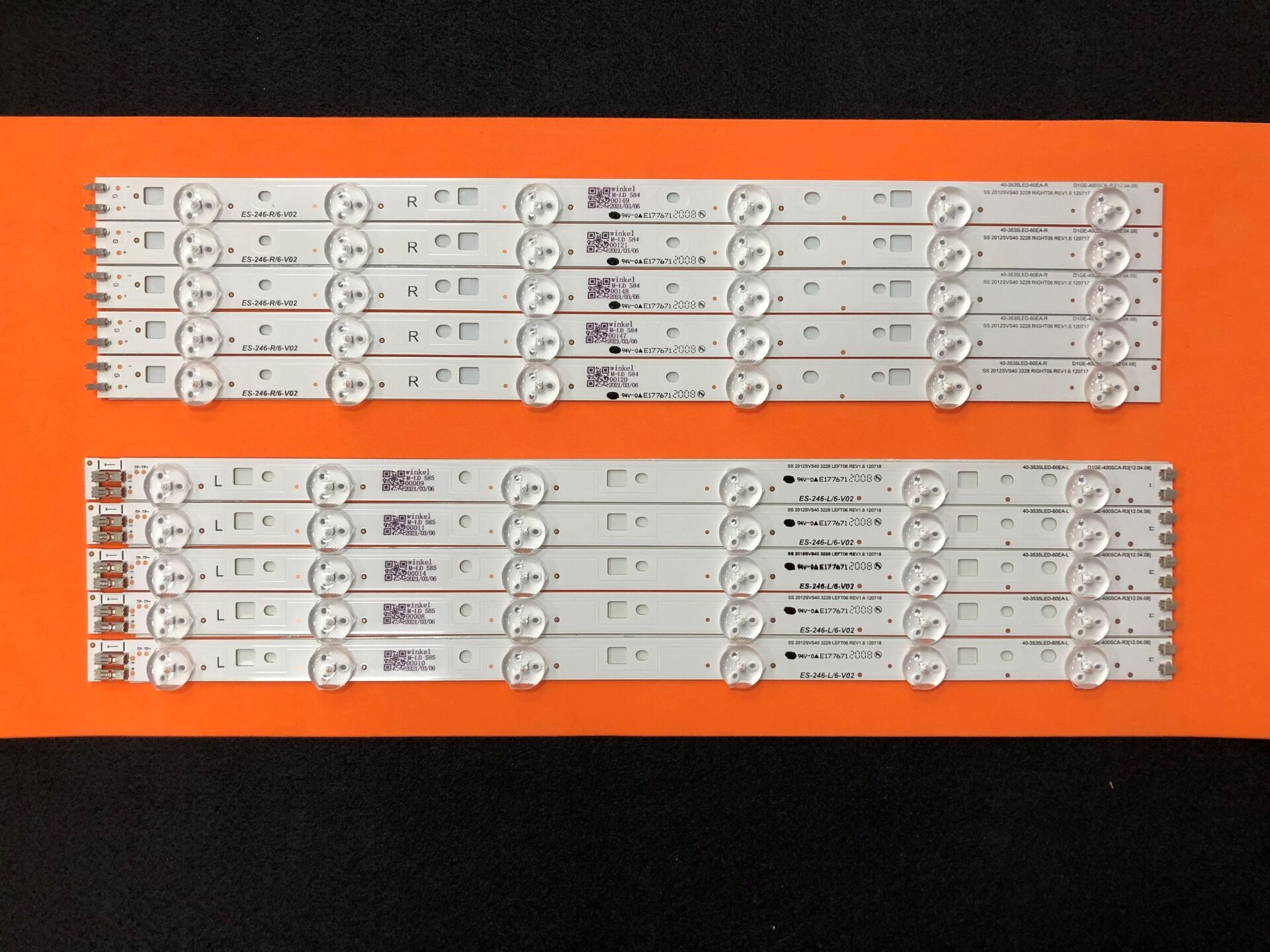 TV LED BAR 2137 TAKIM 10 LU-UE40EH6030 40-3535LED 2012SVS40 UE40eh5000 E246 WİNKEL