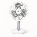 HEPU HP-F880 Masaüstü Işıklı Kablosuz Fan – 4000mAh (2x2000mAh) Batarya, LED Gece Lambası
