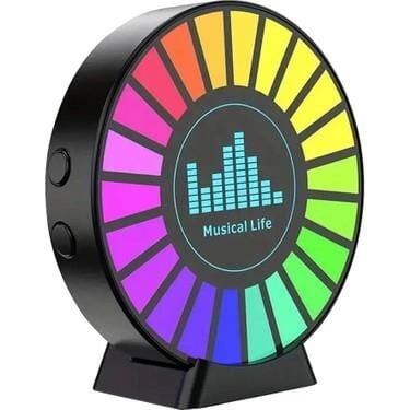 EKOLAYZER SESE DUYARLI YUVARLAK RGB USB ŞARJLI ARAÇ KOKULU 5V 1A