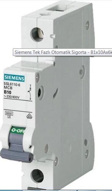 SİEMENS SİGORTA TEKLİ 6KA 20 AMPER C TİPİ