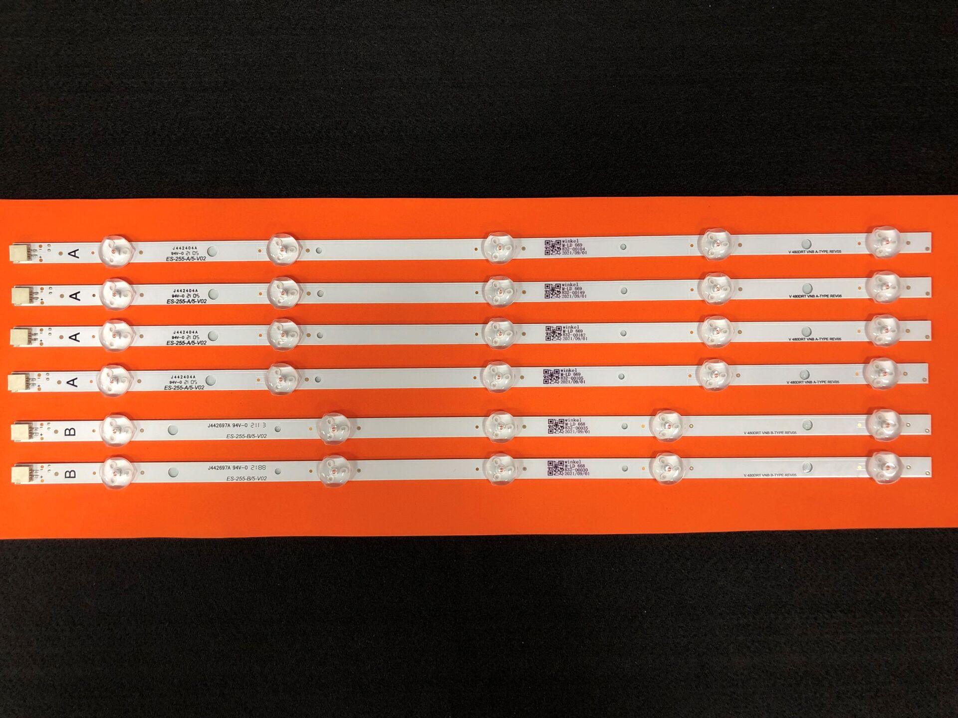 TV LED BAR 2049 TAKIM 6 LI-48FD7300-48FD7300-48FX410-48F449-48FB5000-ES-255-WİNKEL