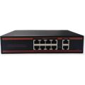 NOVACOM ND1P802LF 8 PORT POE SWİTCH 10/100 MBPS 2 PORT 10/100 UPLINK 150W