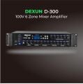 DEXUN D-300-USB+BT 2 MİKROFON+AUX GİRİŞLİ BAS TİZ 250 WATT 6 BÖLGELİ TRAFOLU ANFİ