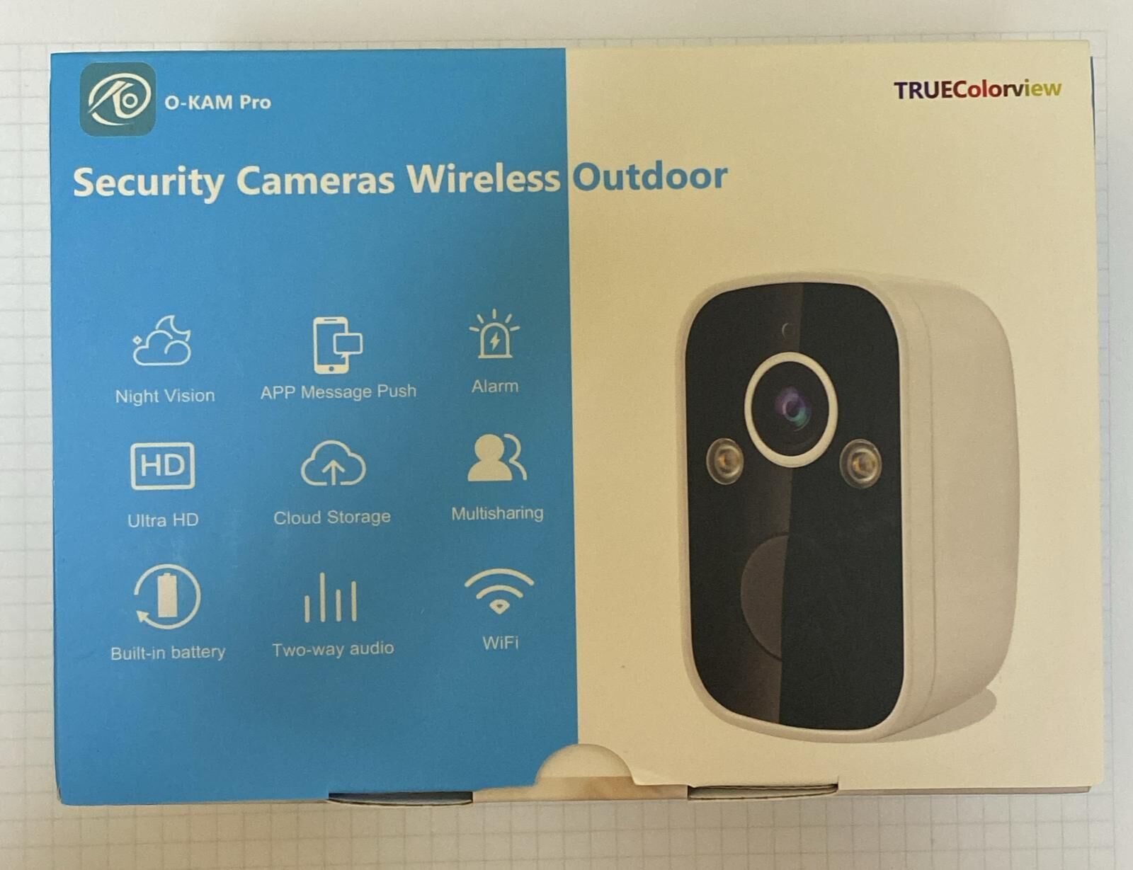 O-KAM 2027 Wifi Kamera 6Mp Bataryalı 1 AY ŞARJ Mikrofon+Hoparlör+Işık