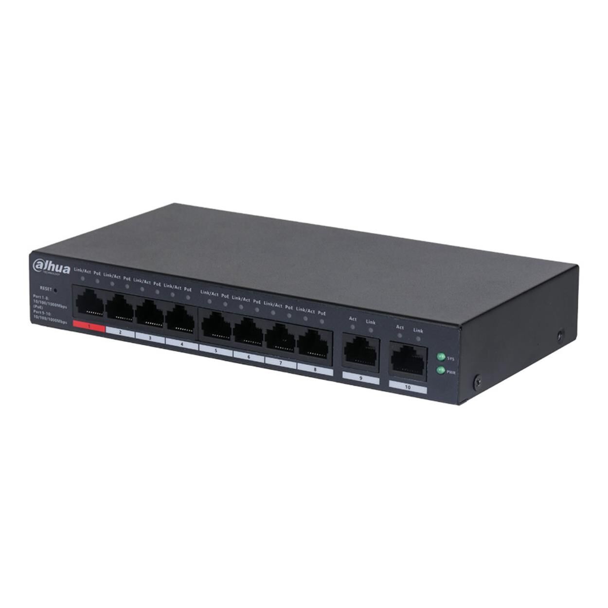 Dahua CS4010-8GT-110 8 Port Cloud Yönetilebilir Poe Switch