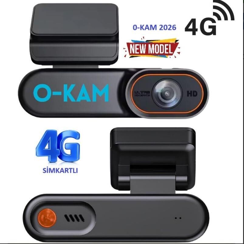 O-KAM 2026 ARAÇ KAMERASI 4G SİM KARTLI GPS + GOOGLE MAPS