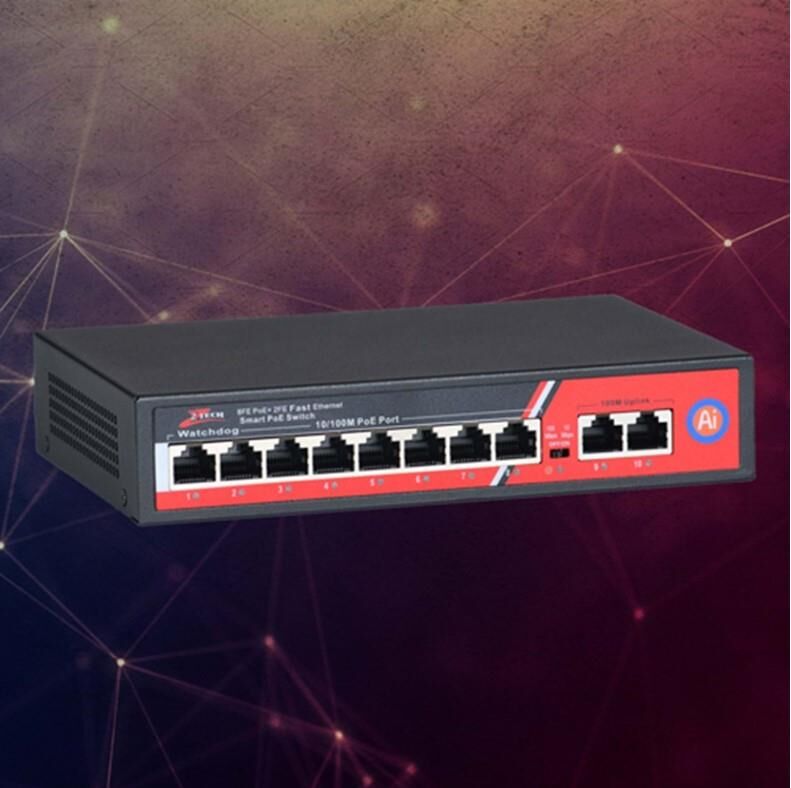 STARLİNK STL-1008 8+2 POE SWİTCH 125WATT 8 PORT POE + 2 PORT UPLİNK