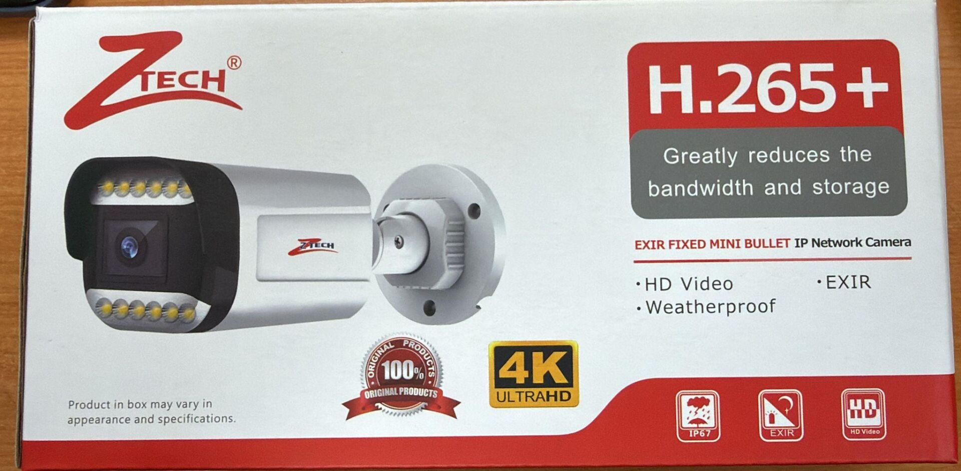 ZTECH ZR-8080 5MP 2.8mm 12LED FULLCOLOR + MİKROFON BULLET DIŞ MEKAN IP KAMERA